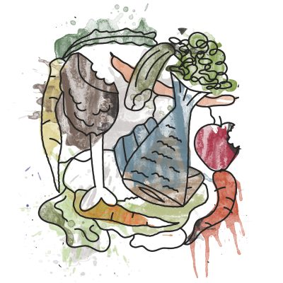 Grafika: Zmarnowane jedzenie