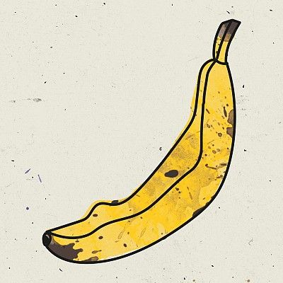 Grafika: Samotny banan